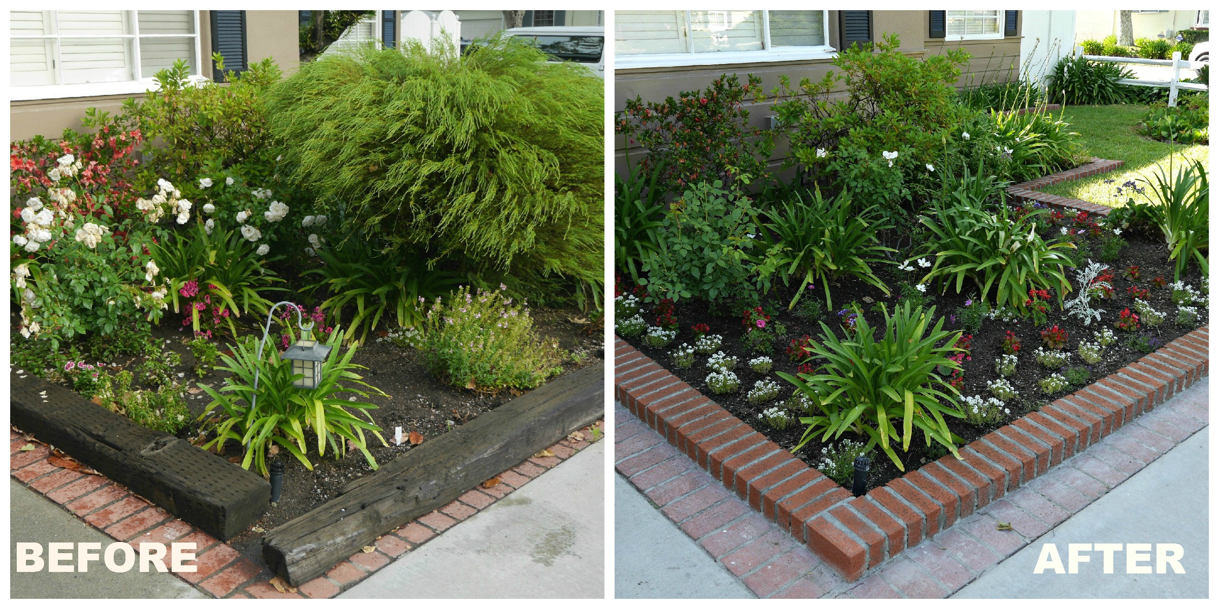 landscaping pictures before and after